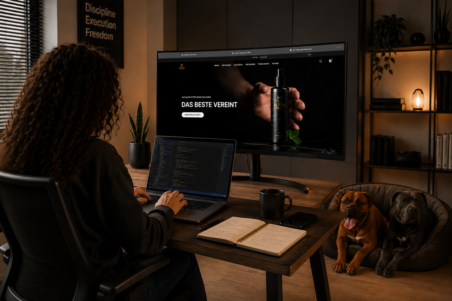 Chenesai Mafara bei der Arbeit in ihrem Homeoffice