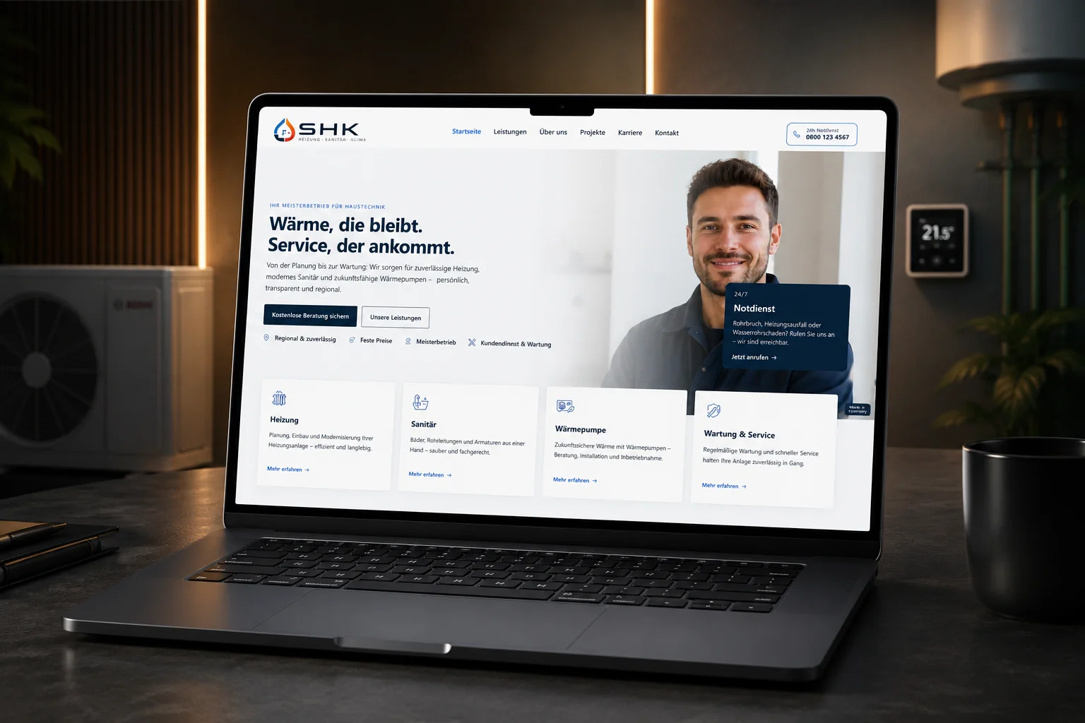 Demo SHK-Betrieb – Handwerk