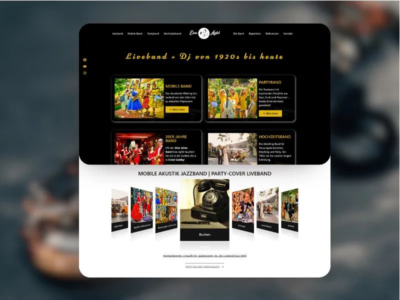Evas Apfel Musik – Webdesign