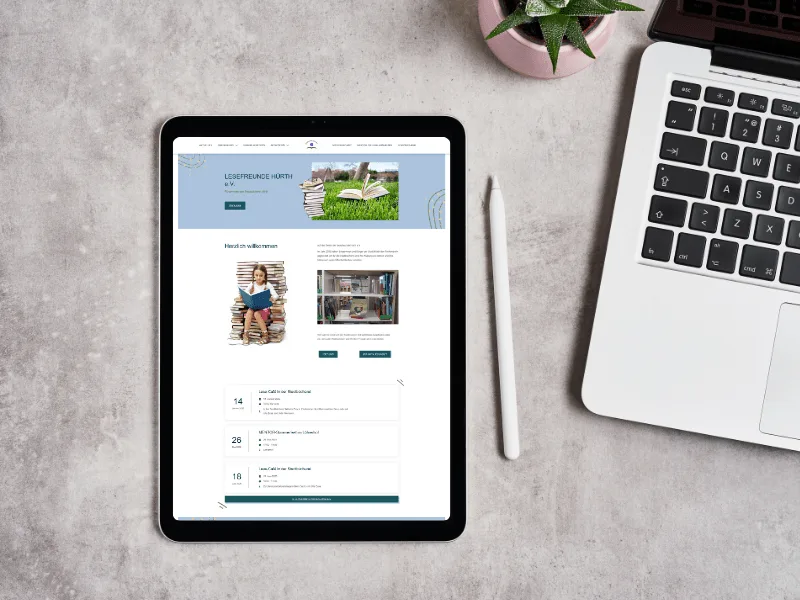 Lesefreunde e.V. – Webdesign